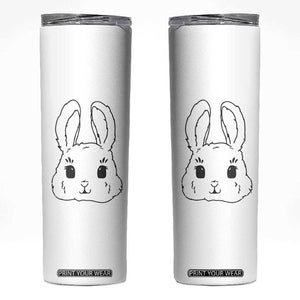 Cute Bunny Skinny Tumbler Kawaii Rabbit Happy Easter Day TS10 White Print Your Wear