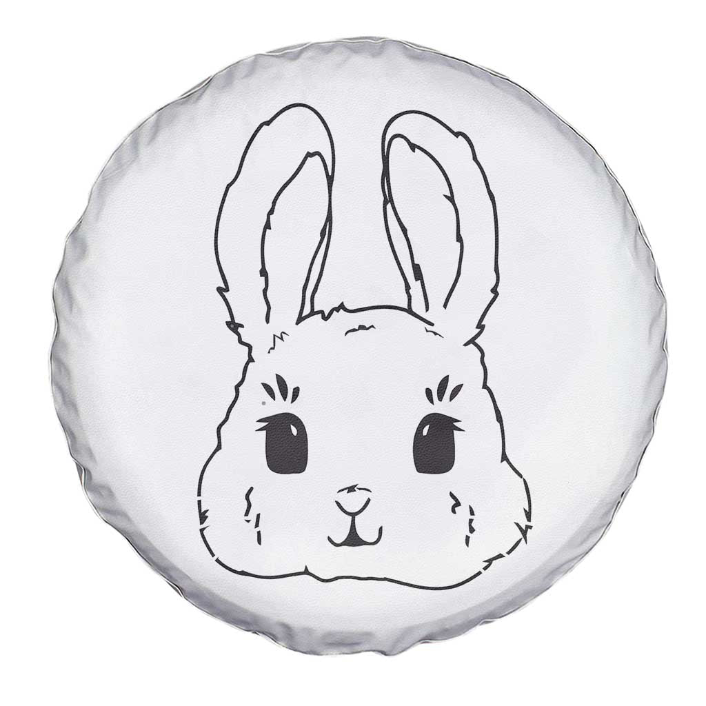 Cute Bunny Spare Tire Cover Kawaii Rabbit Happy Easter Day TS10 Print Your Wear