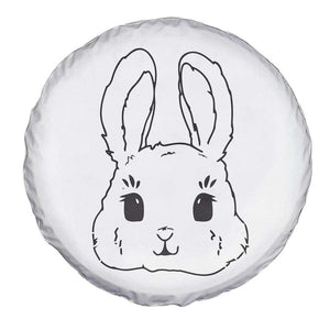 Cute Bunny Spare Tire Cover Kawaii Rabbit Happy Easter Day TS10 Print Your Wear