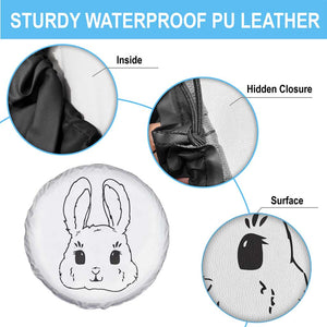 Cute Bunny Spare Tire Cover Kawaii Rabbit Happy Easter Day TS10 Print Your Wear