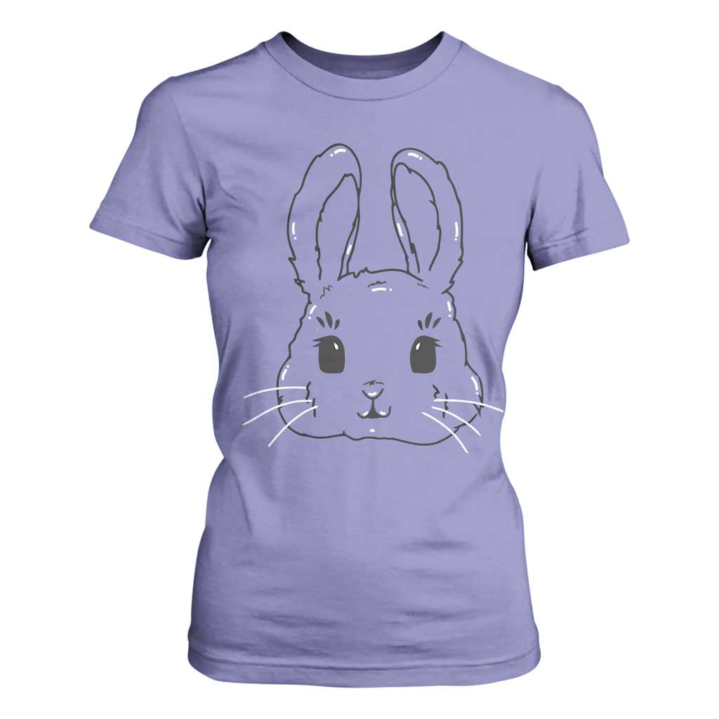 Cute Bunny T Shirt For Women Kawaii Rabbit Happy Easter Day TS10 Violet Print Your Wear