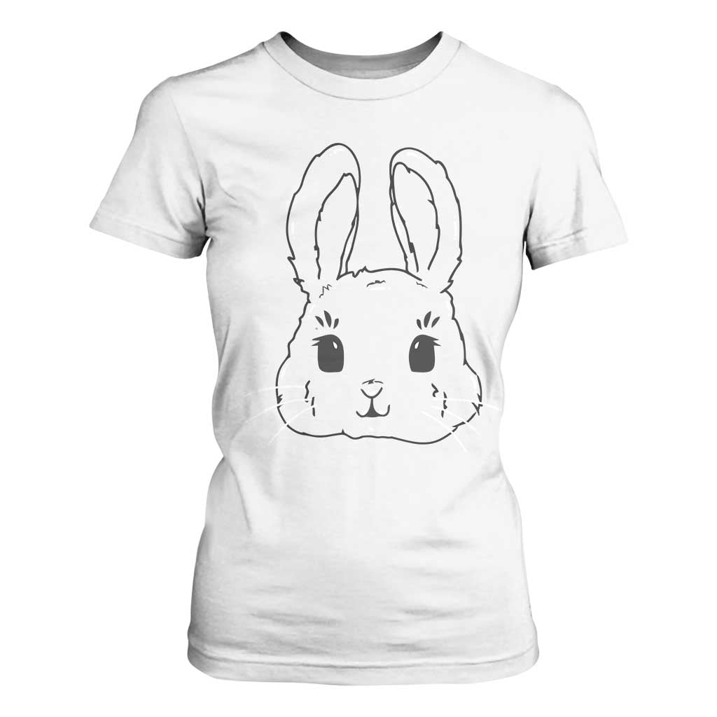 Cute Bunny T Shirt For Women Kawaii Rabbit Happy Easter Day TS10 White Print Your Wear