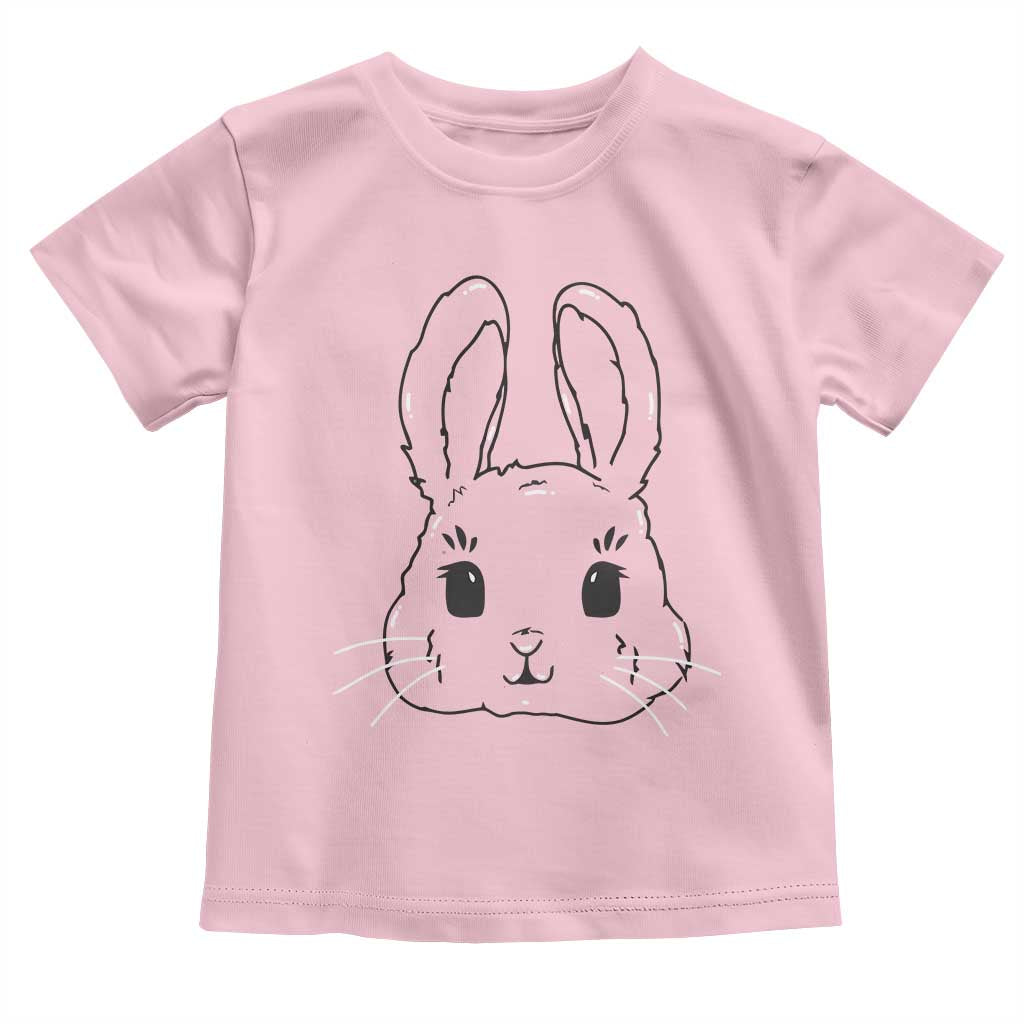 Cute Bunny Toddler T Shirt Kawaii Rabbit Happy Easter Day TS10 Light Pink Print Your Wear