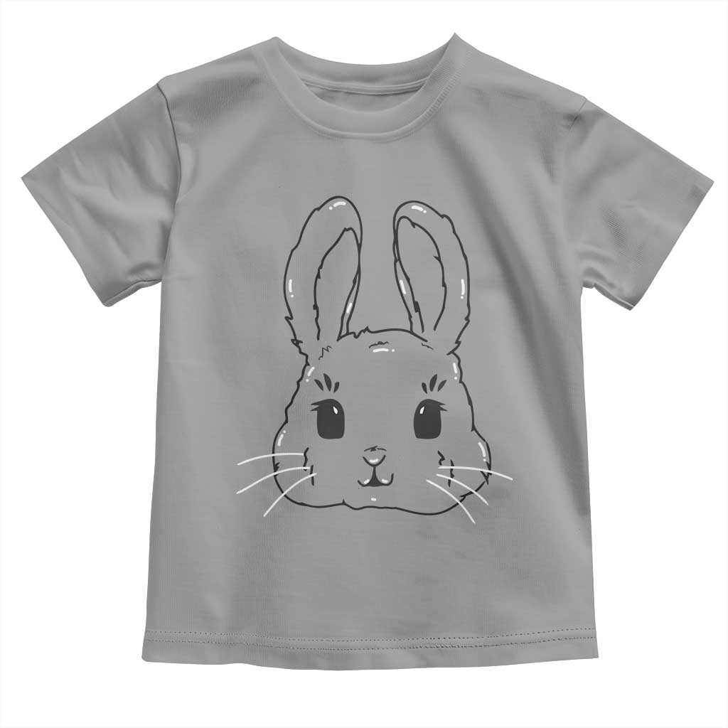 Cute Bunny Toddler T Shirt Kawaii Rabbit Happy Easter Day TS10 Sport Gray Print Your Wear