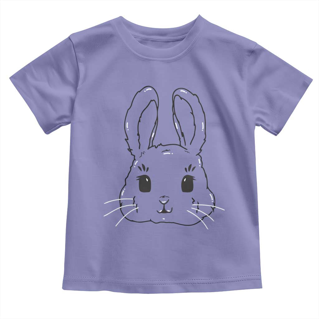 Cute Bunny Toddler T Shirt Kawaii Rabbit Happy Easter Day TS10 Violet Print Your Wear
