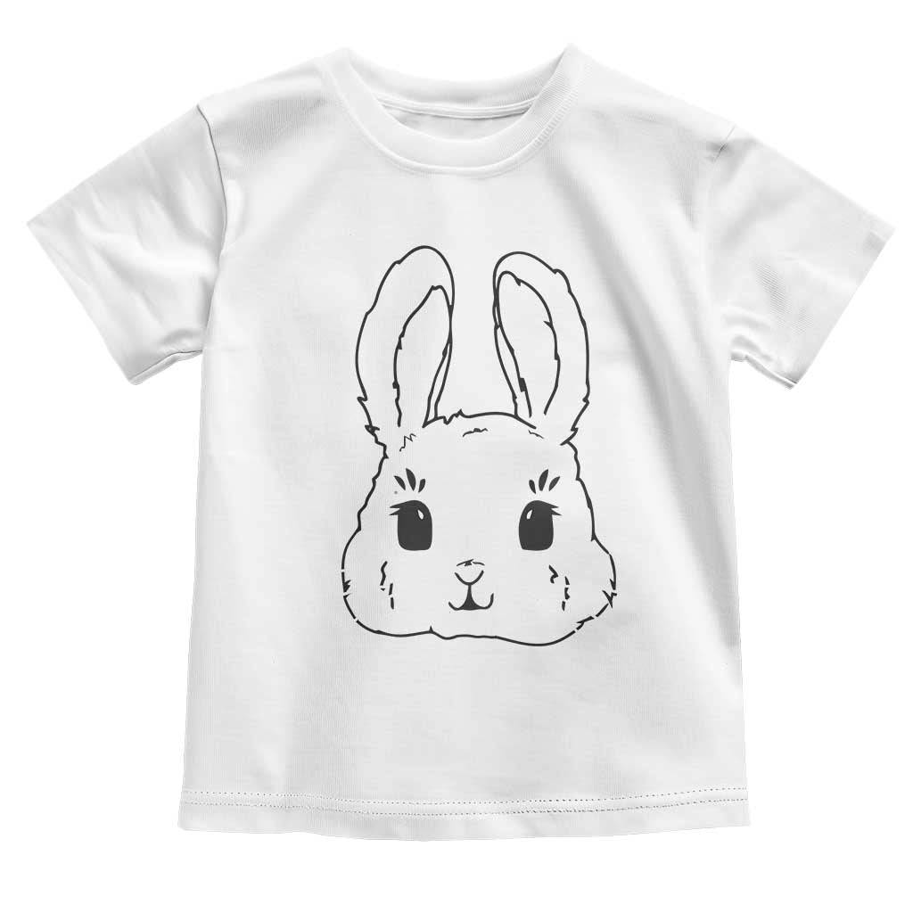 Cute Bunny Toddler T Shirt Kawaii Rabbit Happy Easter Day TS10 White Print Your Wear