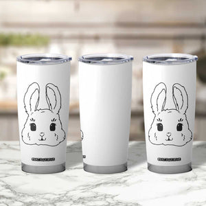 Cute Bunny Tumbler Cup Kawaii Rabbit Happy Easter Day TS10 Print Your Wear