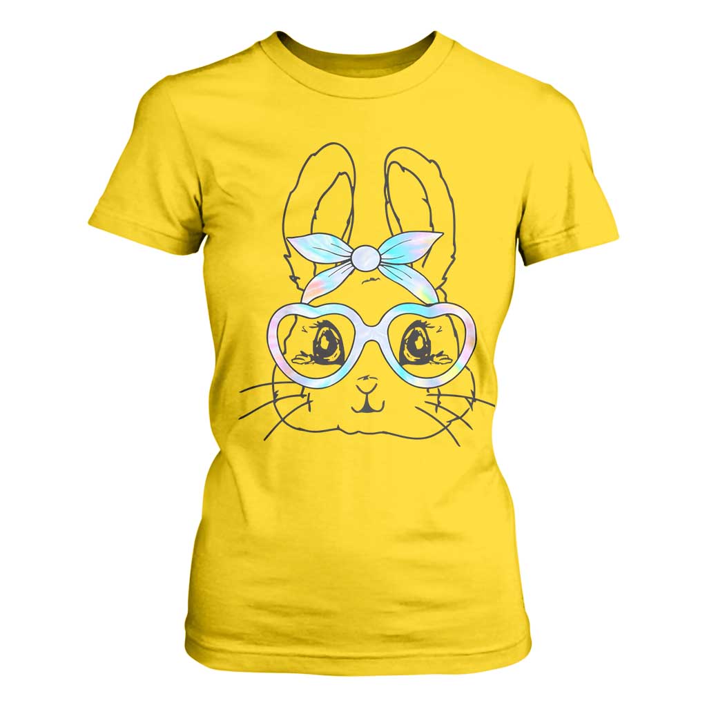 Girls Easter Bunny T Shirt For Women Rabbit Face Tie Dye Glasses Happy Easter Day TS10 Daisy Print Your Wear