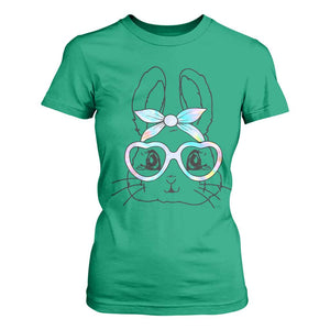 Girls Easter Bunny T Shirt For Women Rabbit Face Tie Dye Glasses Happy Easter Day TS10 Irish Green Print Your Wear
