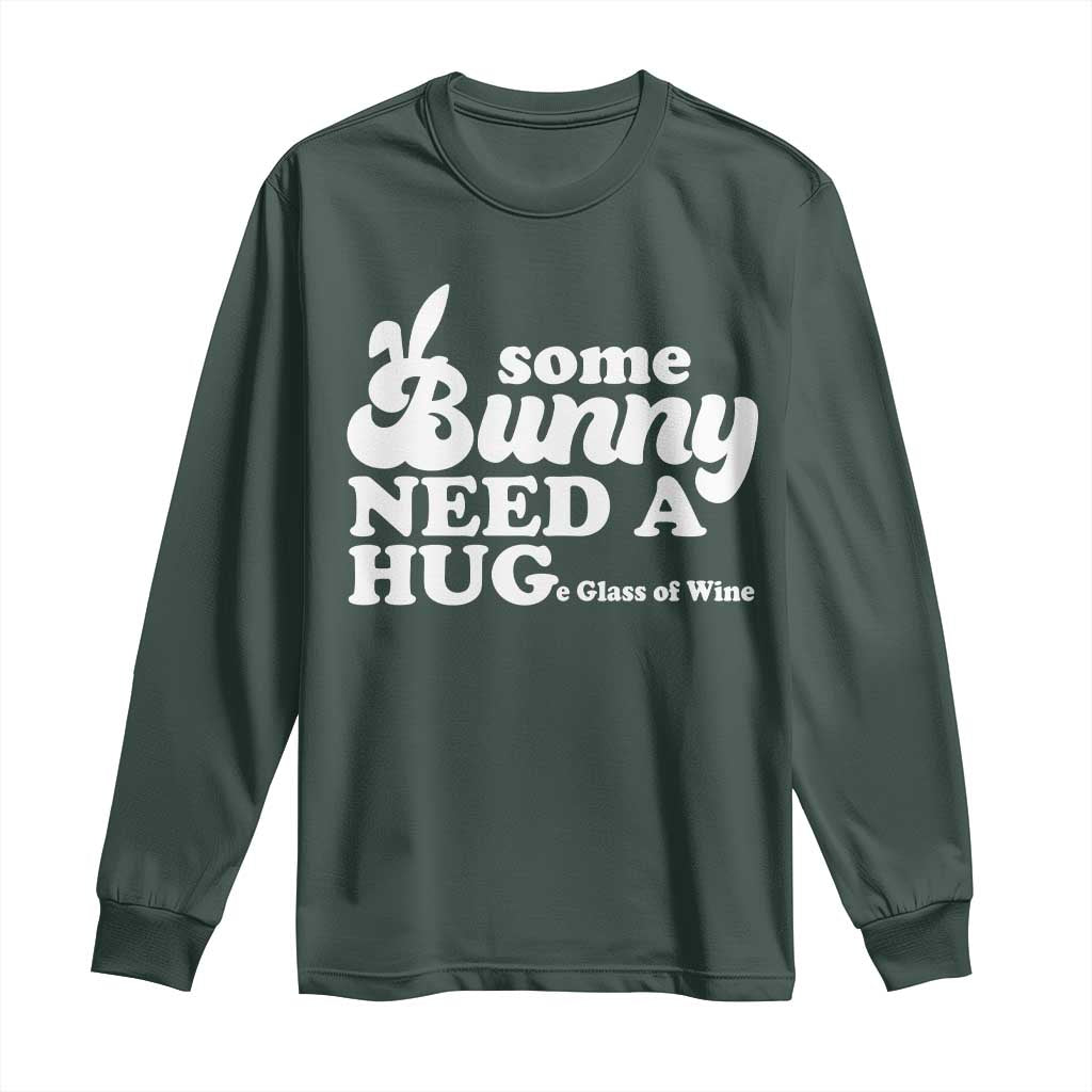 Easter Long Sleeve Shirt Funny Adult Humor Inappropriate Drinking Gift TS10 Dark Forest Green Print Your Wear