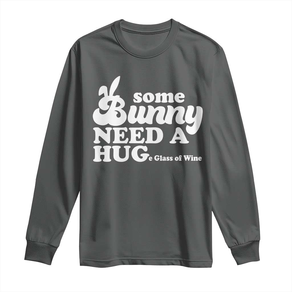 Easter Long Sleeve Shirt Funny Adult Humor Inappropriate Drinking Gift TS10 Dark Heather Print Your Wear