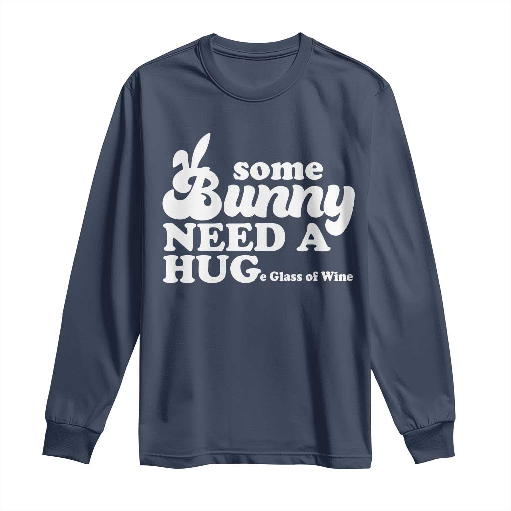 Easter Long Sleeve Shirt Funny Adult Humor Inappropriate Drinking Gift TS10 Navy Print Your Wear