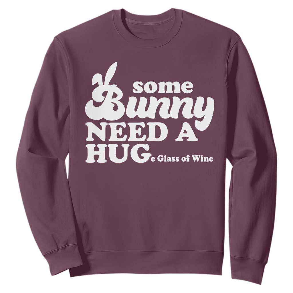 Easter Sweatshirt Funny Adult Humor Inappropriate Drinking Gift TS10 Maroon Print Your Wear