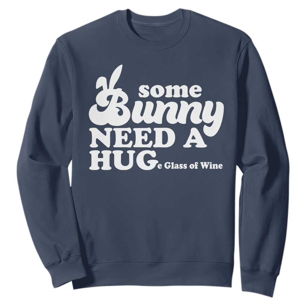 Easter Sweatshirt Funny Adult Humor Inappropriate Drinking Gift TS10 Navy Print Your Wear