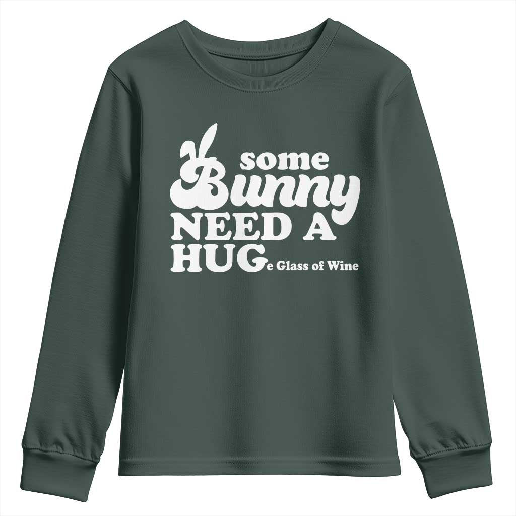Easter Youth Sweatshirt Funny Adult Humor Inappropriate Drinking Gift TS10 Dark Forest Green Print Your Wear