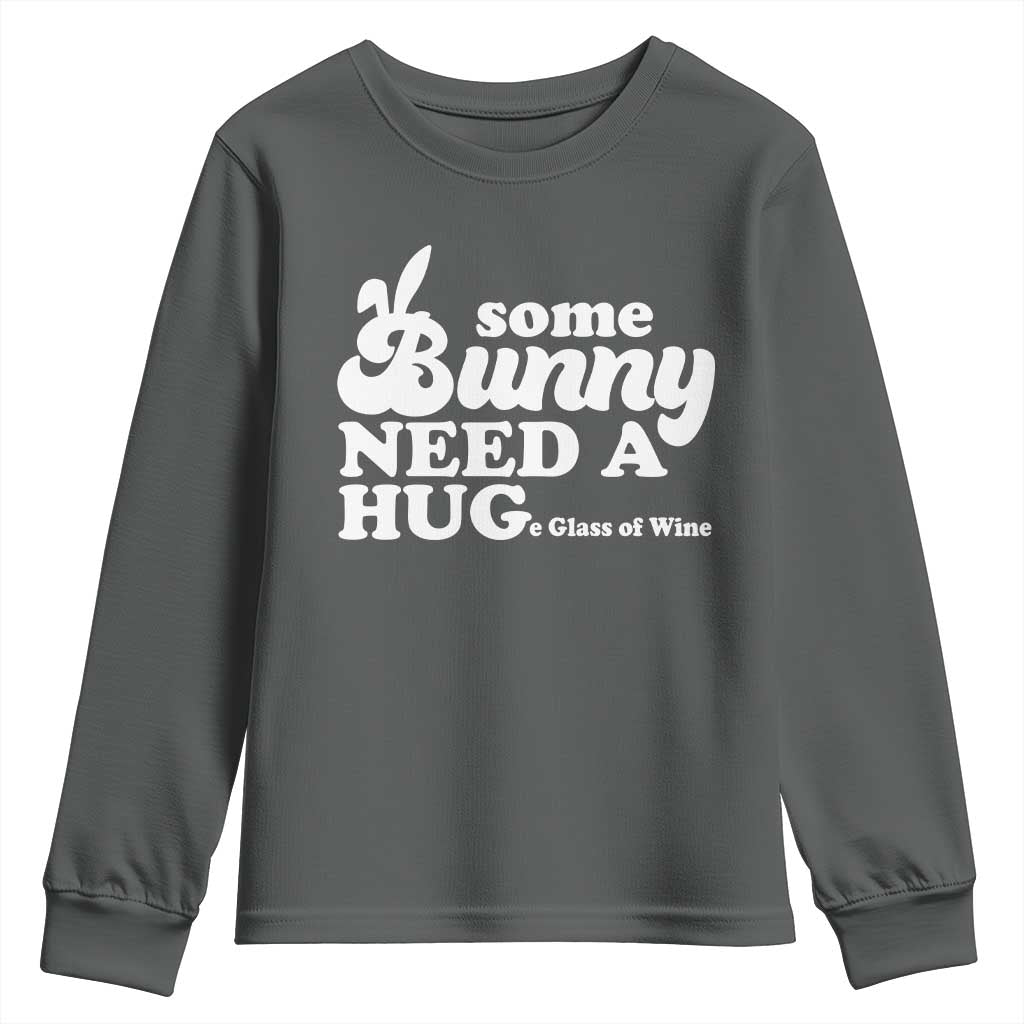 Easter Youth Sweatshirt Funny Adult Humor Inappropriate Drinking Gift TS10 Dark Heather Print Your Wear
