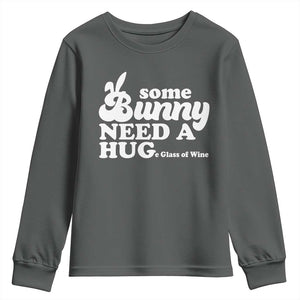Easter Youth Sweatshirt Funny Adult Humor Inappropriate Drinking Gift TS10 Dark Heather Print Your Wear