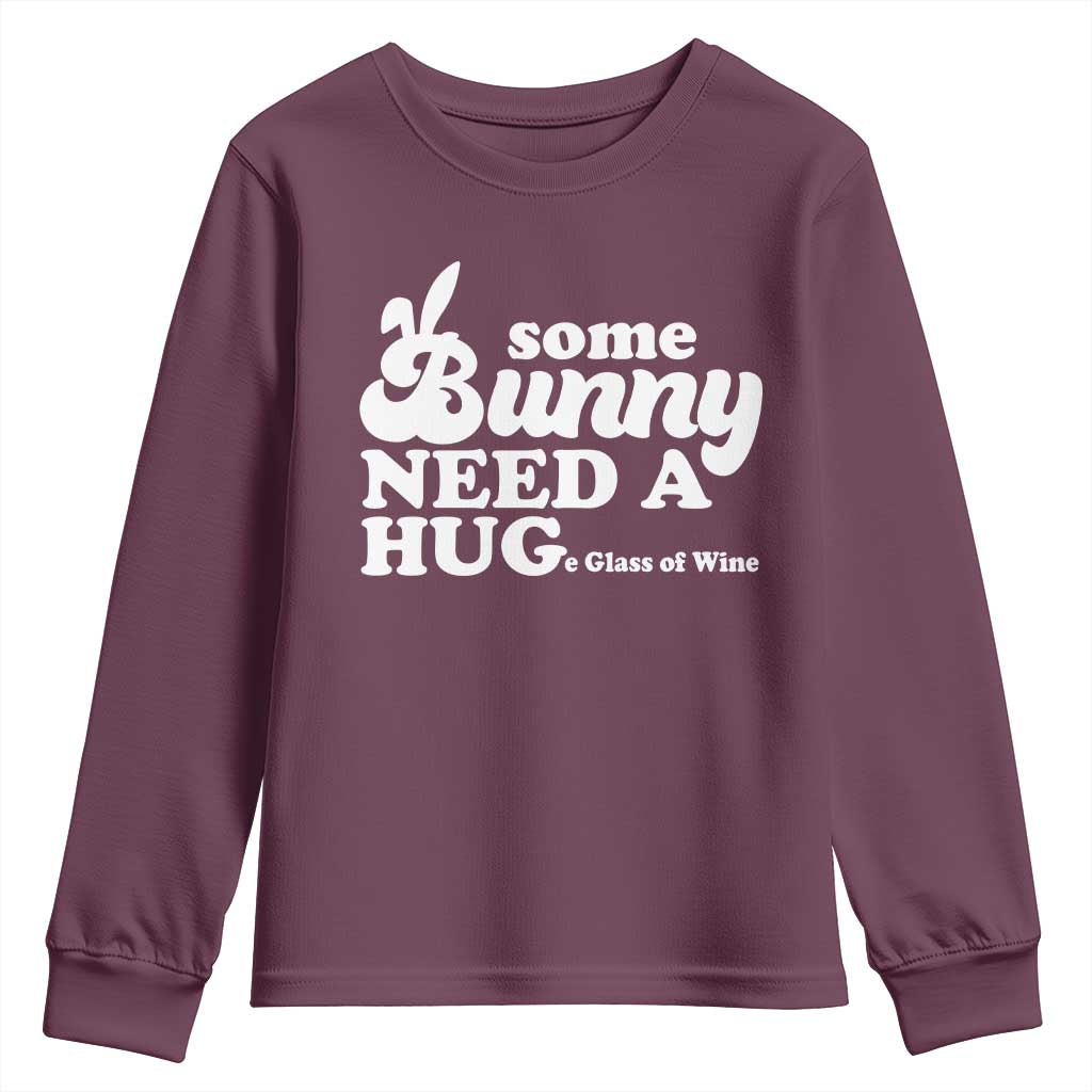 Easter Youth Sweatshirt Funny Adult Humor Inappropriate Drinking Gift TS10 Maroon Print Your Wear