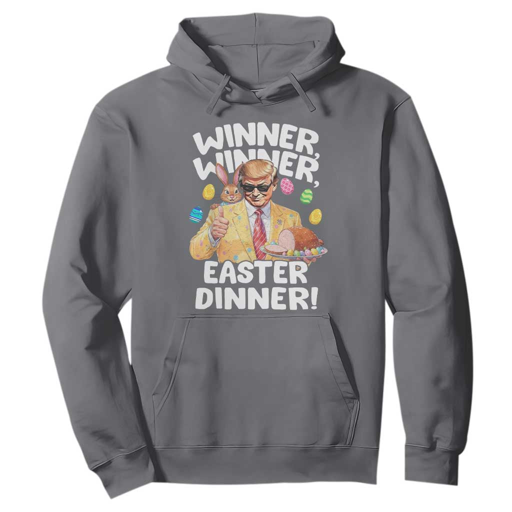 Easter Trump Hoodie Winner Winner Easter Dinner TS10 Charcoal Print Your Wear