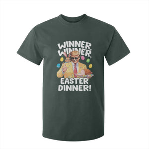 Easter Trump T Shirt For Kid Winner Winner Easter Dinner TS10 Dark Forest Green Print Your Wear