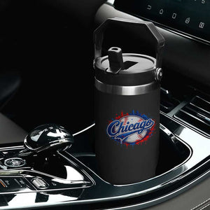 Chicago Pride Dripping Baseball Graphic Flip Straw Tumbler TS10 Print Your Wear
