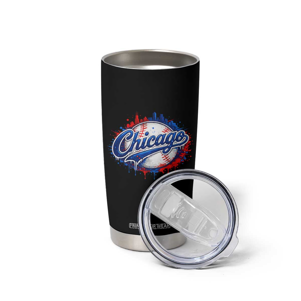 Chicago Pride Dripping Baseball Graphic Tumbler Cup TS10 Print Your Wear