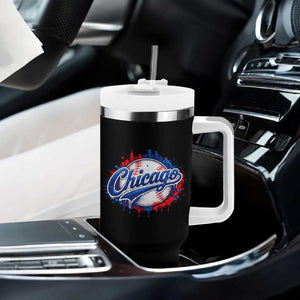Chicago Pride Dripping Baseball Graphic Tumbler With Handle TS10 Print Your Wear