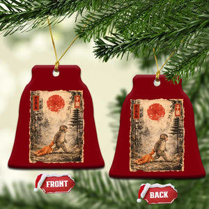 Vintage Japanese Baby Monkey Punch Ceramic Ornament Kawaii Macaque Ukiyo-e Art Funny TS10 Print Your Wear