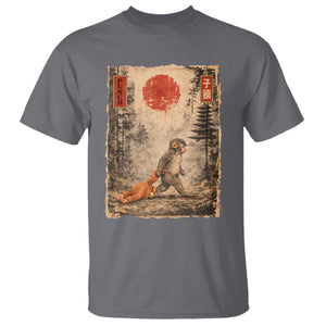 Vintage Japanese Baby Monkey Punch T Shirt Kawaii Macaque Ukiyo-e Art Funny TS10 Charcoal Print Your Wear