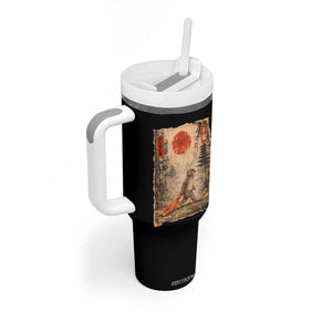 Vintage Japanese Baby Monkey Punch Tumbler With Handle Kawaii Macaque Ukiyo-e Art Funny TS10 Print Your Wear