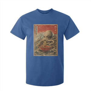 Sea Monster Eating Ramen T Shirt For Kid Vintage Graphic Japanese Lover Ukiyo-e Art TS10 Royal Blue Print Your Wear