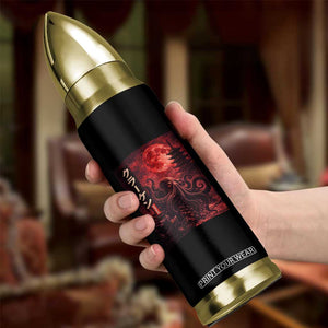 Vintage Sea Monster Bullet Tumbler Horror Japanese Octopus Mythology Temple Red Moon TS10 Print Your Wear