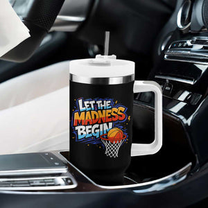 Basketball Bracket Tumbler With Handle Funny Let the Madness Begin Sporty Basketball Players Lovers TS10 Print Your Wear