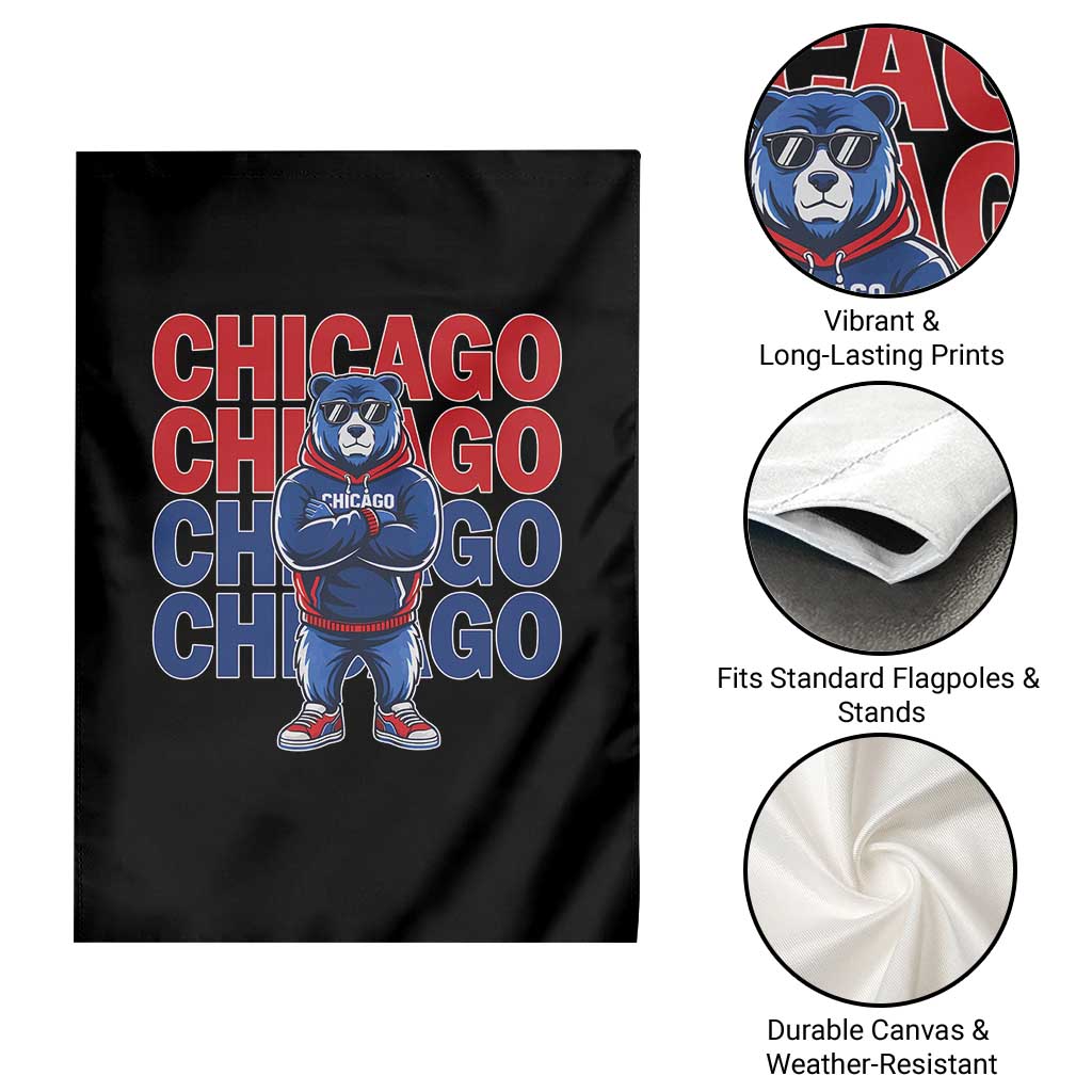 Vintage Chicago Pride Graphic Garden Flag US State Sports Fan Baseball Lover TS10 Print Your Wear