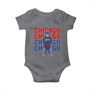 Vintage Chicago Pride Graphic Baby Onesie US State Sports Fan Baseball Lover TS10 Charcoal Print Your Wear