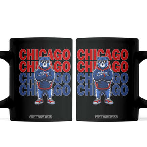 Vintage Chicago Pride Graphic Coffee Mug US State Sports Fan Baseball Lover TS10 Black Print Your Wear