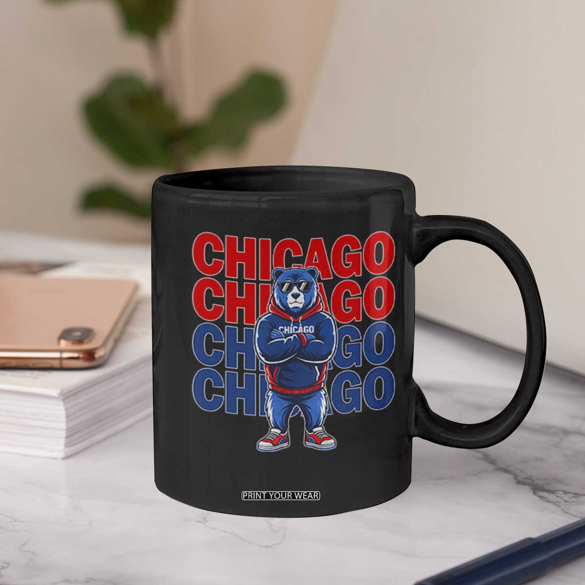 Vintage Chicago Pride Graphic Coffee Mug US State Sports Fan Baseball Lover TS10 Print Your Wear
