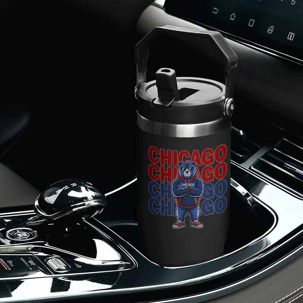 Vintage Chicago Pride Graphic Flip Straw Tumbler US State Sports Fan Baseball Lover TS10 Print Your Wear