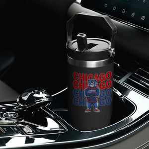 Vintage Chicago Pride Graphic Flip Straw Tumbler US State Sports Fan Baseball Lover TS10 Print Your Wear