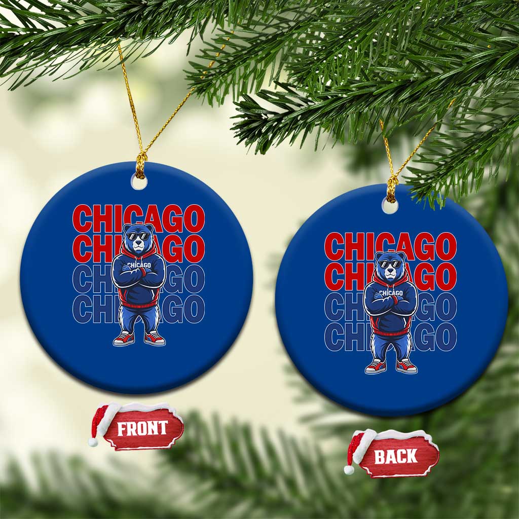 Vintage Chicago Pride Graphic Ceramic Ornament US State Sports Fan Baseball Lover TS10 1pc Blue Print Your Wear