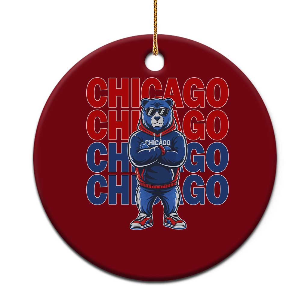 Vintage Chicago Pride Graphic Ceramic Ornament US State Sports Fan Baseball Lover TS10 1pc Red Print Your Wear