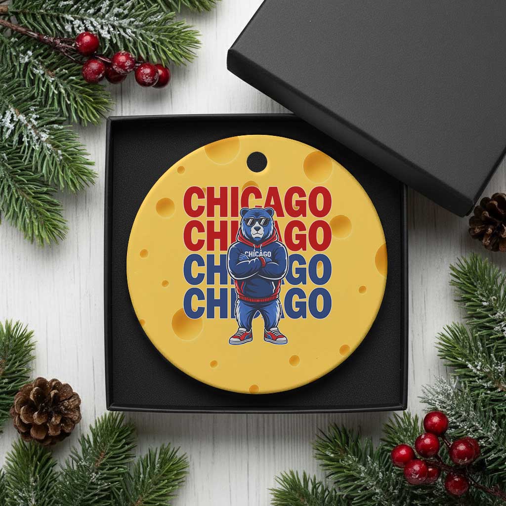 Vintage Chicago Pride Graphic Ceramic Ornament US State Sports Fan Baseball Lover TS10 1pc Yellow Cheese Print Your Wear