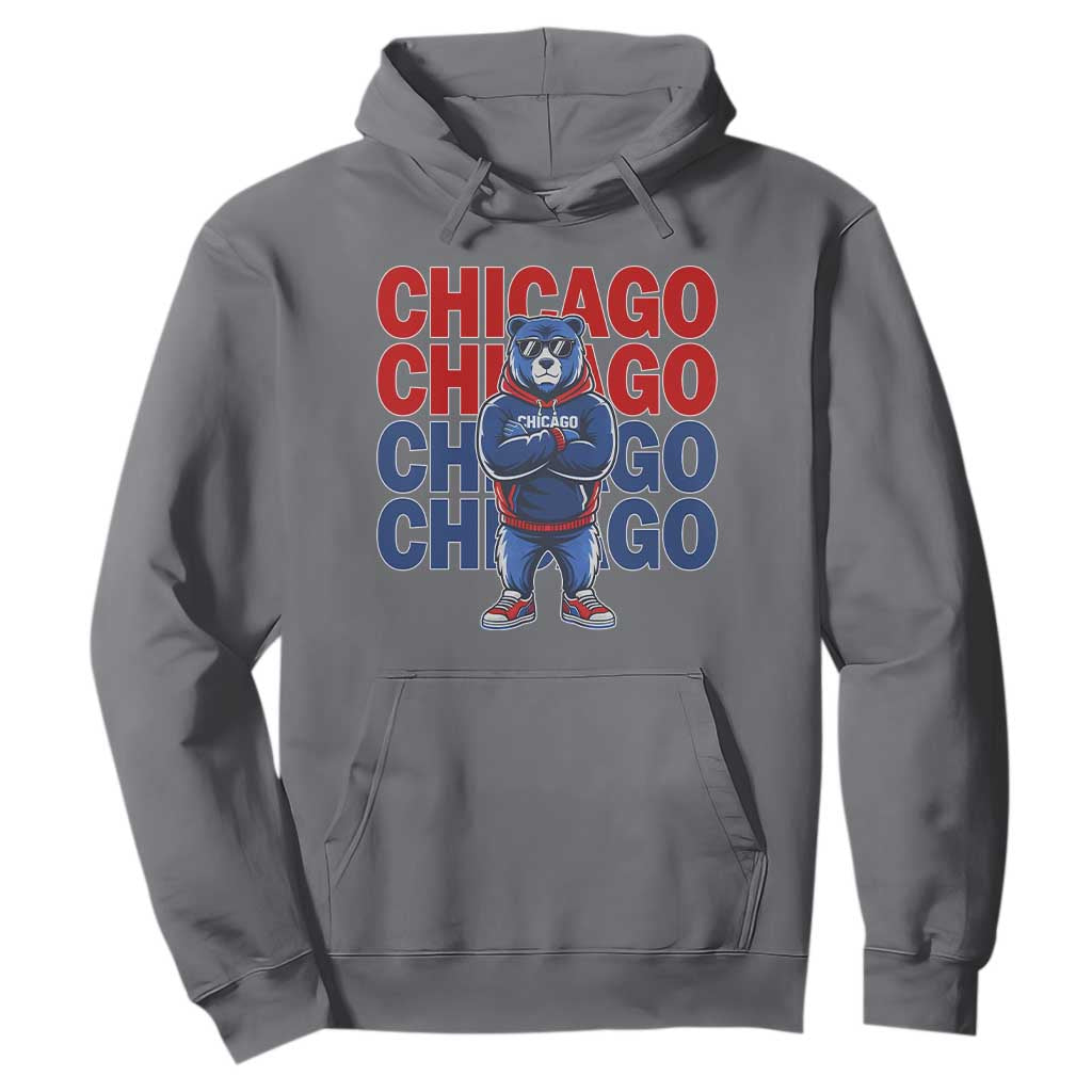 Vintage Chicago Pride Graphic Hoodie US State Sports Fan Baseball Lover TS10 Charcoal Print Your Wear