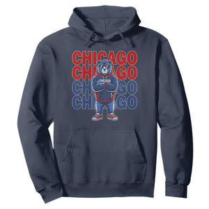 Vintage Chicago Pride Graphic Hoodie US State Sports Fan Baseball Lover TS10 Navy Print Your Wear