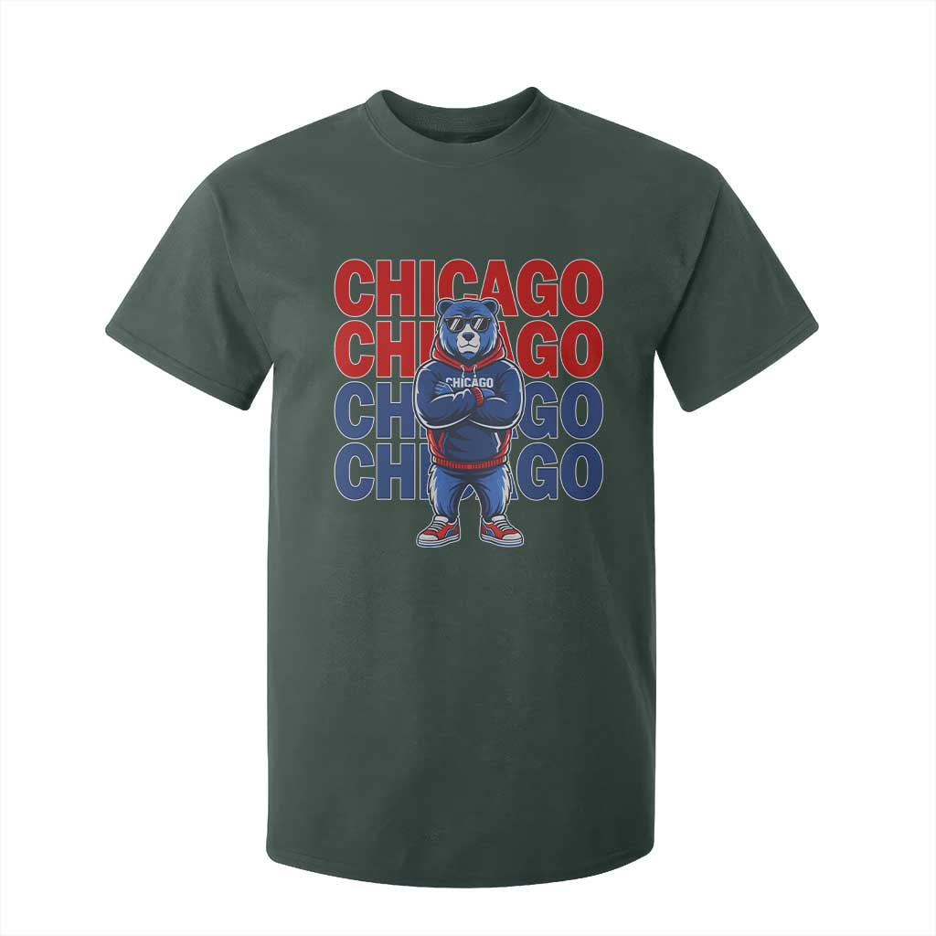 Vintage Chicago Pride Graphic T Shirt For Kid US State Sports Fan Baseball Lover TS10 Dark Forest Green Print Your Wear