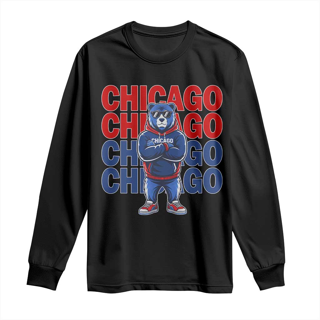 Vintage Chicago Pride Graphic Long Sleeve Shirt US State Sports Fan Baseball Lover TS10 Black Print Your Wear