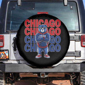 Vintage Chicago Pride Graphic Spare Tire Cover US State Sports Fan Baseball Lover TS10 No hole Black Print Your Wear