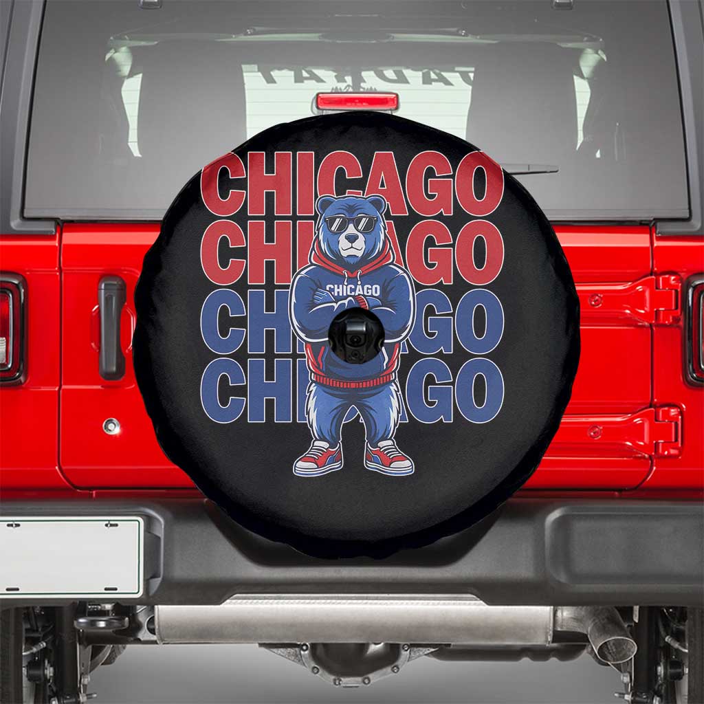 Vintage Chicago Pride Graphic Spare Tire Cover US State Sports Fan Baseball Lover TS10 Black Print Your Wear