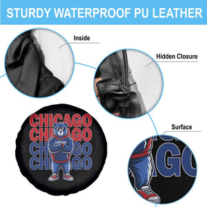 Vintage Chicago Pride Graphic Spare Tire Cover US State Sports Fan Baseball Lover TS10 Print Your Wear