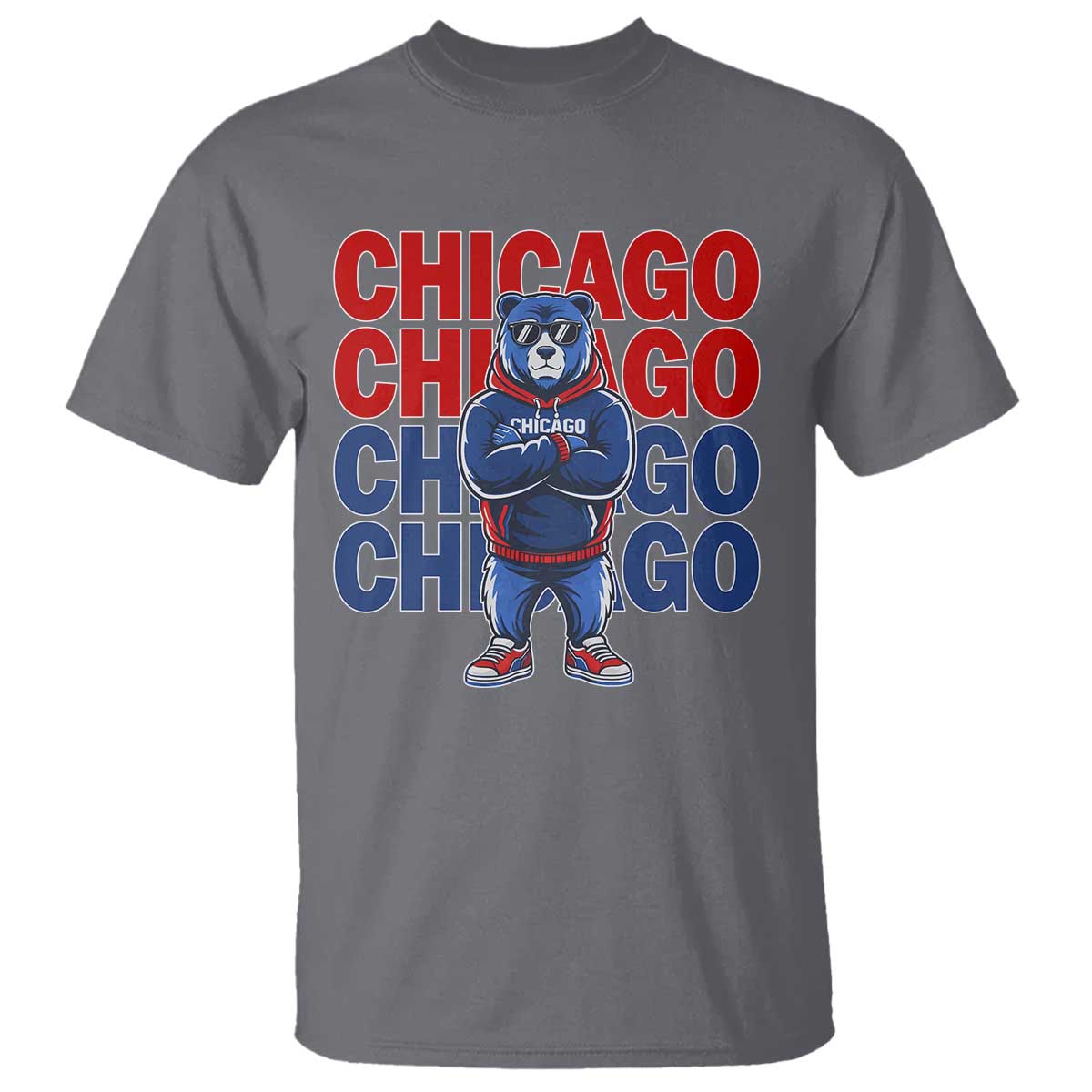 Vintage Chicago Pride Graphic T Shirt US State Sports Fan Baseball Lover TS10 Charcoal Print Your Wear